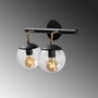 Opviq Gondol - 3012 Aplique de Pared Industrial Negro